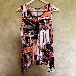 Lilibleu | Retro Pop Art Movie Graphic Tank | Sharkbite A-Line | L